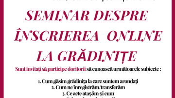 Seminar pentru mămicile cu copii de grădiniță