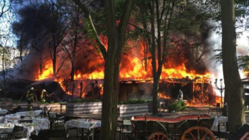 Incendiu de proporții într-un local din Odessa