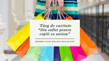 Vino la un târg de haine pentru a-i susține pe copiii cu autism