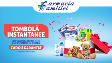 La Farmacia Familiei, Ziua copiilor devine Luna copiilor! TOMBOLĂ INSTANTANEE