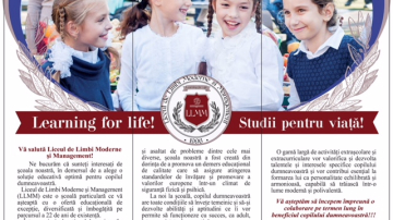 Ai copil de școală și-ți dorești studii de calitate? Liceul în care se educă personalități puternice