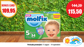Super ofertă de la Molfix! Cumpără scutece la preț avantajos