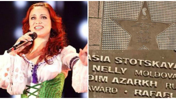 Motiv de bucurie pentru Nelly Ciobanu! Numele vedetei a fost gravat pe Aleea Stelelor