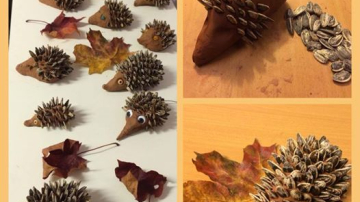 Cum să confecționezi un arici din bogățiile toamnei