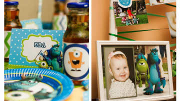 Ziua de naștere pentru copii în stilul ”Corporația Monștrilor” de la Olga Baiciurina