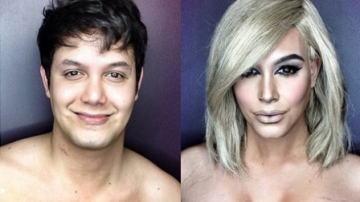 Мужчина с помощью макияжа перевоплощается в Ким Кардашьян, Бейонсе и других знаменитостей