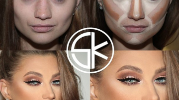 Девушки до макияжа и после