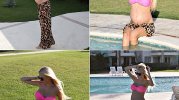 Alena Shishkova a arătat fotografiile sale “însărcinate”