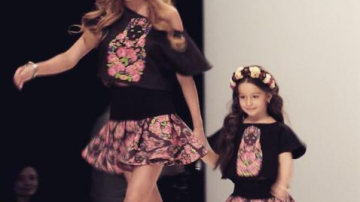 Дочь Ксении Бородиной вышла на подиум