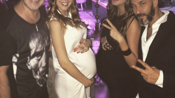 Фото дня: беременные Кэти Топурия и Наталья Подольская на вечеринке