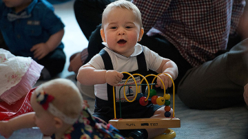 Prințul George la sărbătoarea pentru copii în Wellington