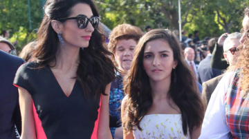 Амаль Аламуддин вывела в свет 13-летнюю племянницу