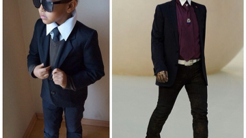 5-летний мальчик копирует Канье Уэста, Карла Лагерфельда и Ленни Кравица