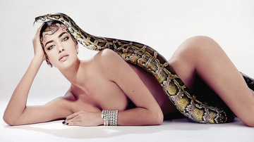 Змея-искусительница: Ирина Шейк в «греховной» фотосессии