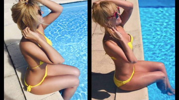 Le-ai putea confunda! Valeria si fiica sa in bikini, cine arata mai bine?