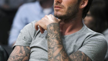 Дэвид Бекхэм сделал татуировки в виде рисунков его детей