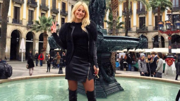 Natalia Gordienko, intr-o vacanta de vis la Barcelona