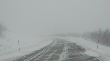 Автобусные рейсы в Одессу отменены из-за снегопада