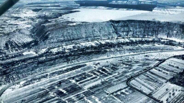 Заснеженный Старый Оргеев показали с высоты птичьего полета