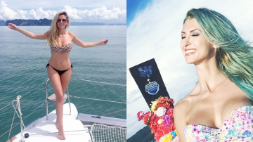 Andreea Bălan și Andreea Bănică își etalează formele pe insula Phi Phi