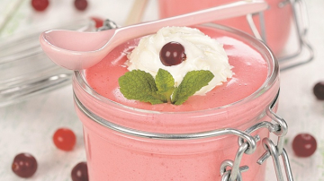 Mousse de griș cu afine