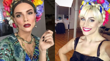 Natalia Gordienko și Olia Tira au testat look-uri inspirate de Frida Kahlo