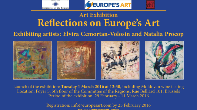 Expoziția a două pictoriţe moldovene a fost deschisă la Bruxelles