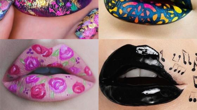 Капкейки, суши и цветы на губах: в Instagram появился новый тренд