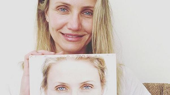 Какая есть: Кэмерон Диас опубликовала селфи без макияжа