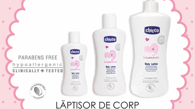 Hidratarea pielii bebelușului tau cu laptele de corp Chicco