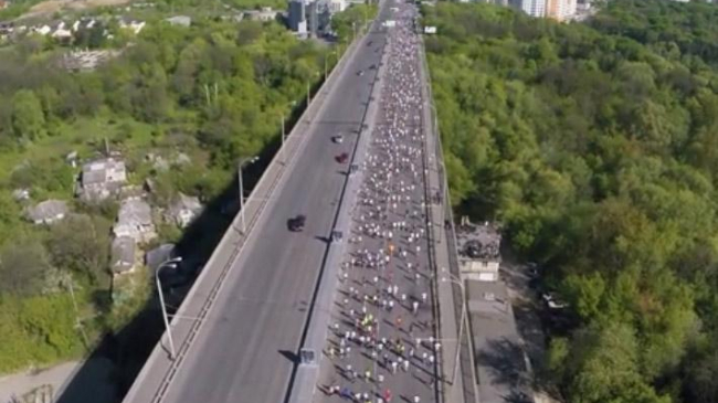 Кишиневский марафон сняли с высоты птичьего полета