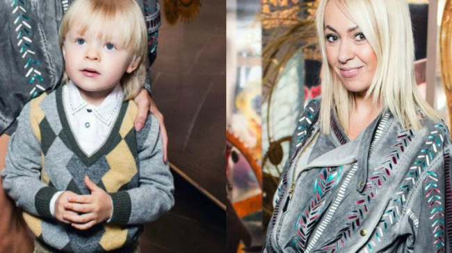 Яна Рудковская впервые вывела младшего сына в свет