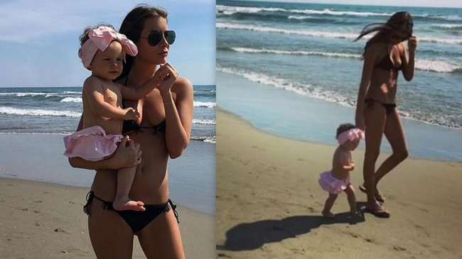 Keti Topuria se distrează la plajă, alături de fiica Olivia! Artista petrece pe o plajă din Toscana