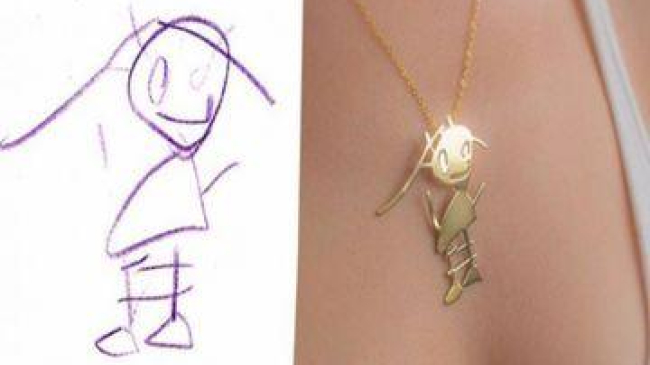 Мамы превращают детские рисунки в необычные украшения