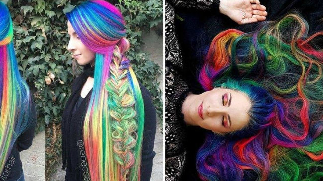 Радужная Рапунцель: девушка, растившая волосы 11 лет, стала звездой Instagram