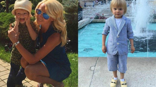 Яна Рудковская растит из трехлетнего сына модель
