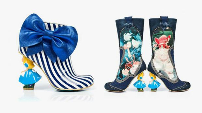 Британские дизайнеры сделали туфли с героями книги «Алиса в стране чудес»