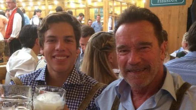 Арнольд Шварценеггер поздравил внебрачного сына с днем рождения