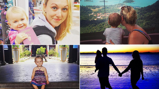 Мама с двухлетней дочкой посетила 5 континентов и 18 стран