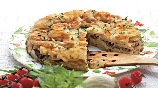 Cartofi Anna cu carne de porc