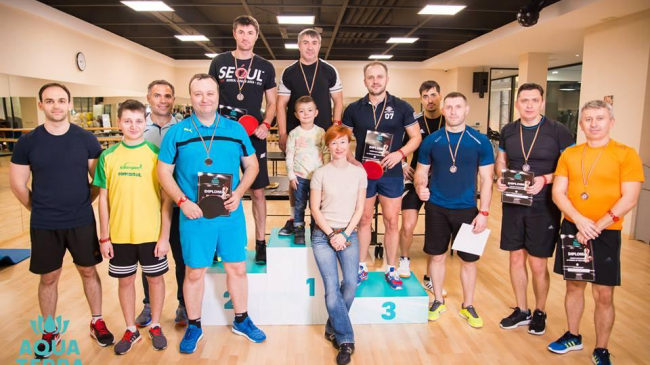 Итоги турнира по настольному теннису в Aquaterra Wellness & SPA