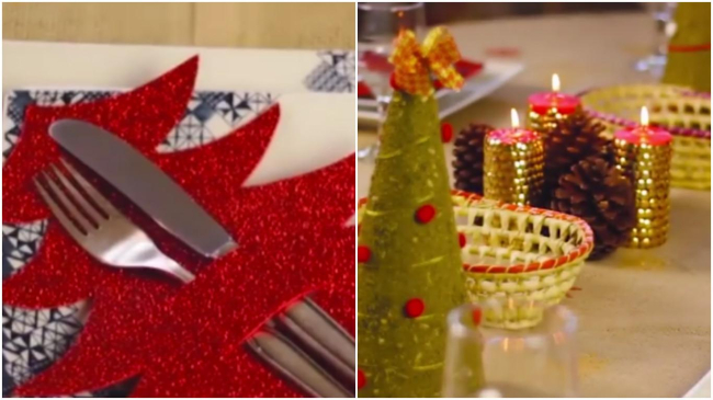 O metodă originală de decorare a mesei de Crăciun