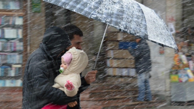 На начало недели синоптики прогнозируют мокрый снег