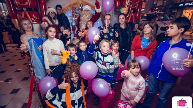 Звон колокольчиков и детские улыбки в торговом центре Shopping MallDova