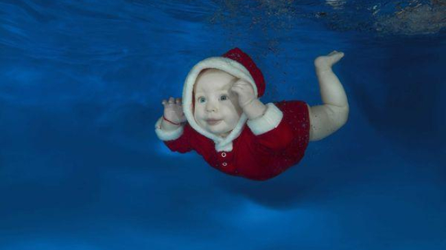 Маленькие дети стали героями необычной новогодней фотосессии