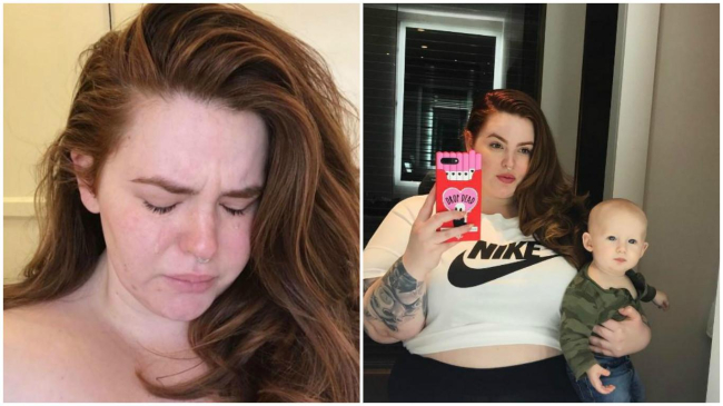 Модель Тесс Холлидей в истерике рассказала, как трудно бывает молодым мамам