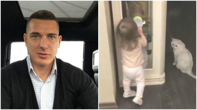 Муж Ксении Бородиной сравнил дочь с котом