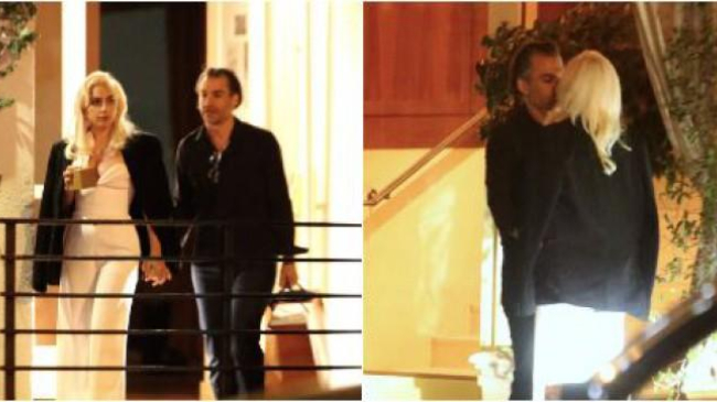 Lady Gaga, surprinsă sărutându-se cu noul iubit