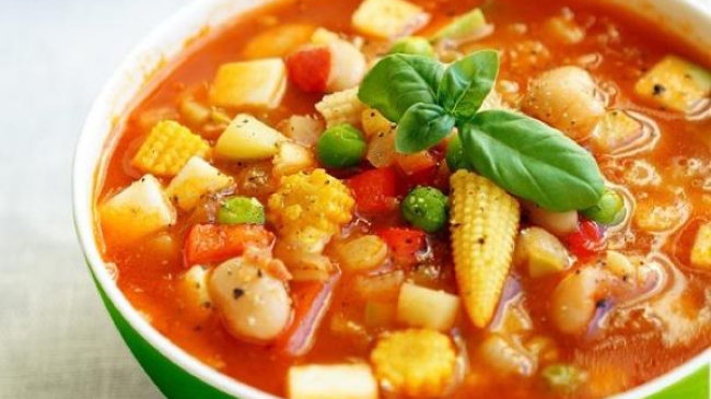 Постный суп минестроне