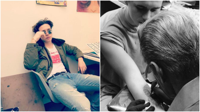 Pe urmele tatălui! Brooklyn Beckham și-a făcut primul tatuaj și se arată extrem de mândru de asta